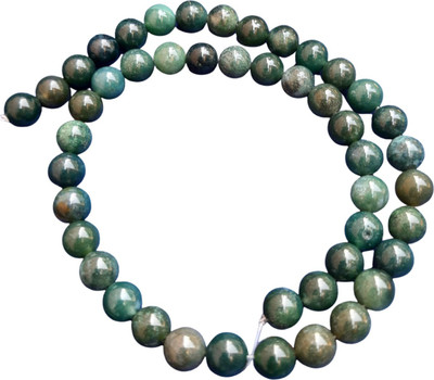 Maitri Export Bloodstone Crystal - Stone/Beads/Gemstone 8mm Round Loose Agate Crystal Necklace