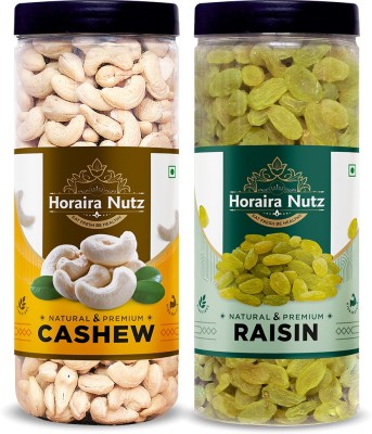 Horaira Nutz Premium Dry Fruits Combo Pack 300gm Cashews 150g , Raisins 150g Cashews, Raisins(2 x 150 g)