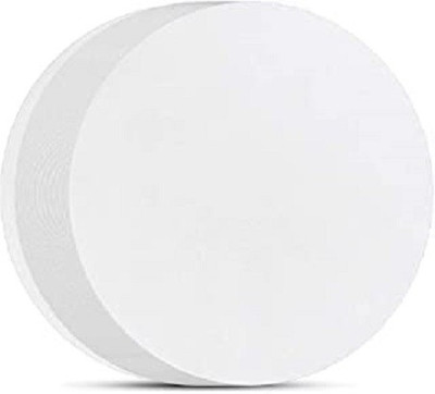 Eclet Round Ivory Sheet (Circle) 8cmx8 cm Smooth Finish Ivory Drawing Paper Sheets, White 8 cm 250 gsm Coloured Paper(Set of 1, White)