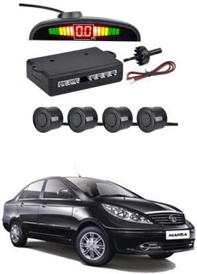 MATIES Increased Safety for passengers Car Black Sensor LED Display/4 Parking Sensors Alarm Kit For Manza-Tata Parking Sensor(Ultrasonic Systems)