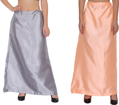 REEZZ PT01-PT19-Grey-RoseGold Satin Blend Petticoat(Free)