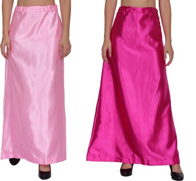 REEZZ PT03-PT10-BabyPink-Magenta Satin Blend Petticoat(Free)