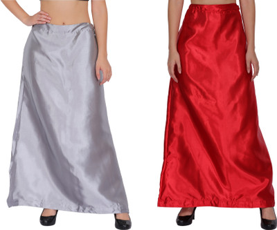 CHITKARA PT01-PT05-Grey-ModernRed Satin Blend Petticoat(Free)
