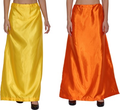 REEZZ PT02-PT06-Lemon-Orange Satin Blend Petticoat(Free)