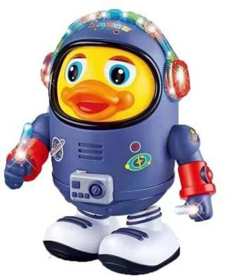 mega shine Dancing Singing Duck Toys with Led Light for Kids Funny Animal Space Duck(Multicolor)