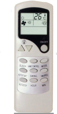 Savaliya Enterprise SUGNESH ENTERPRISE AC REMOTE COMPATIBLE FOR  AC Videocon Remote Controller(White)