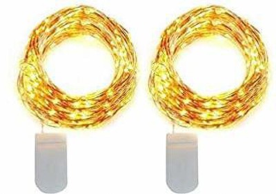 Flipkart SmartBuy 20 LEDs 1.98 m Yellow Steady String Rice Lights(Pack of 2)