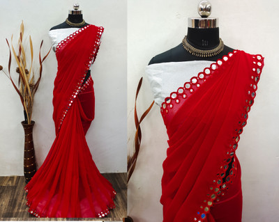 Pireva Georgette Embellished Salwar Suit Material