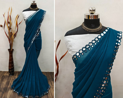 Pireva Georgette Embellished Salwar Suit Material