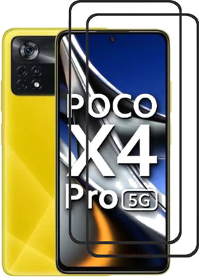 AKSHUD Edge To Edge Tempered Glass for POCO X4 Pro 5G(Pack of 2)