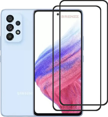BRENZZ Edge To Edge Tempered Glass for Samsung Galaxy A53 5G(Pack of 2)