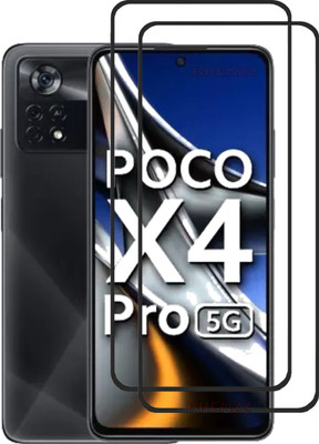 BRENZZ Edge To Edge Tempered Glass for POCO X4 Pro 5G(Pack of 2)