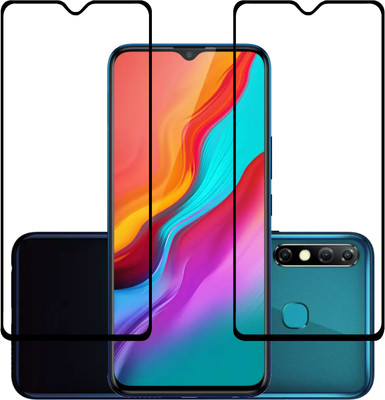MobileBukket Edge To Edge Tempered Glass for Infinix Hot 8(Pack of 2)