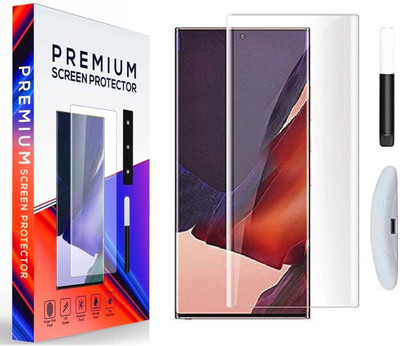 LUXURATE Edge To Edge Tempered Glass for Samsung Galaxy S22 Ultra 5G(Pack of 1)