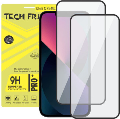 Tech Frills Tempered Glass Guard for Iphone 13 Pro Max(Pack of 2)