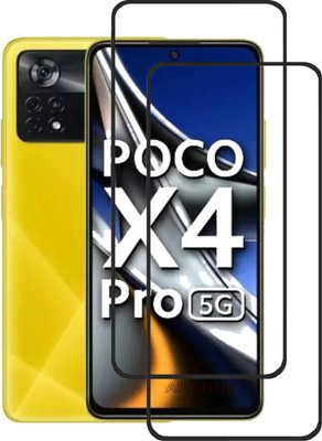 AKSHUD Tempered Glass Guard for POCO X4 Pro 5G(Pack of 2)