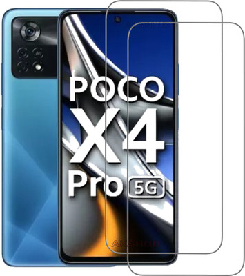 AKSHUD Tempered Glass Guard for POCO X4 Pro 5G(Pack of 2)
