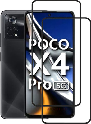 AKSHUD Tempered Glass Guard for POCO X4 Pro 5G(Pack of 2)