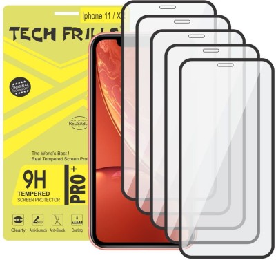 Tech Frills Tempered Glass Guard for Iphone 11(Pack of 5)