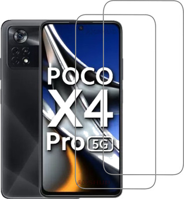 AKSHUD Tempered Glass Guard for POCO X4 Pro 5G(Pack of 2)