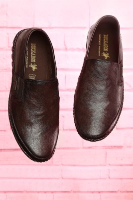 BUCKAROO Nardo Genuine Leather Casuals For Men(Brown, Tan)
