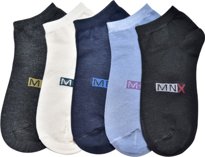 SOXSTER Unisex Perforations Low Cut(Pack of 5)