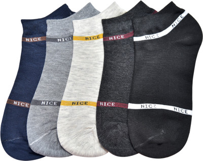 SOXSTER Unisex Perforations Low Cut(Pack of 5)