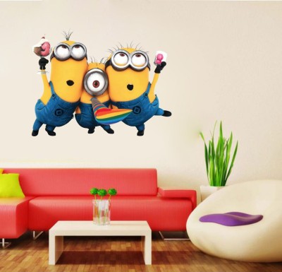 STICKER STUDIO 58 cm Minion Wall Sticker Self Adhesive Sticker(Pack of 1)