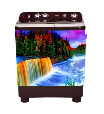 Psychedelic Collection 86 cm sunset natural river washingmachine sticker Self Adhesive Sticker(Pack of 1)