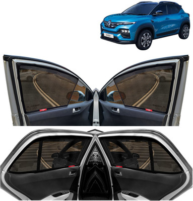 Kingsway Side Window Sun Shade For Renault Kiger(Black)