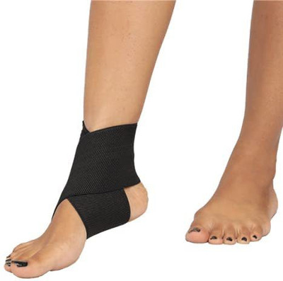 Ella Health & Beauty Elastic Ankle Binder Compression Support for Pain Relief and Recovery Ankle Support(Black)