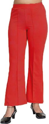 Mehrang Regular Fit Women Red Trousers