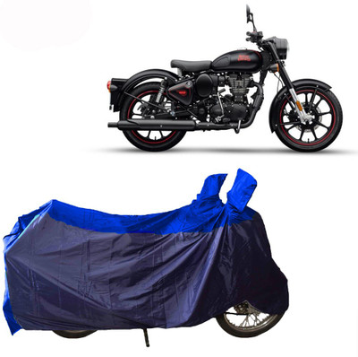 SMDP Two Wheeler Cover for Royal Enfield(Classic 350, Blue)