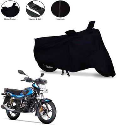 AUTOCAD Waterproof Two Wheeler Cover for Bajaj(Platina 110 H-Gear BS6, Black)