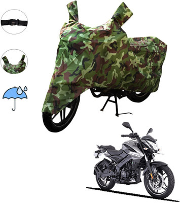 AutoGalaxy Waterproof Two Wheeler Cover for Bajaj(Pulsar 200NS FI BS6, Green)