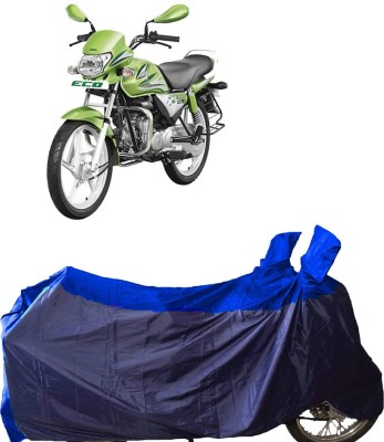 SMDP Two Wheeler Cover for Hero(HF Deluxe Eco, Blue)