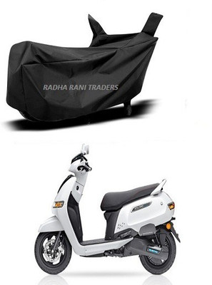 RADHA RANI TARDERS Two Wheeler Cover for TVS(Electric AXLHE-20 BS6, Black)