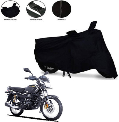 AutoGalaxy Waterproof Two Wheeler Cover for Bajaj(Platina 100 BS6, Black)