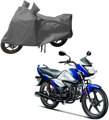 DING-DONG Two Wheeler Cover for Hero(Splendor I Smart, Grey)