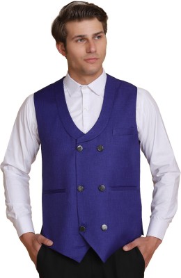 TAHVO Solid Men Waistcoat