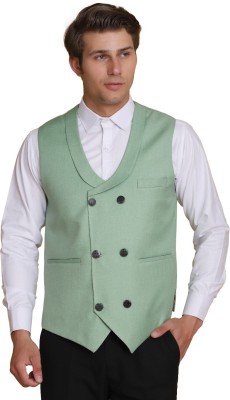 TAHVO Solid Men Waistcoat