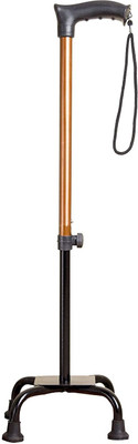 RUNMEX SURGICAL 4 Leg Quadripod Copper Dori Walking Stick