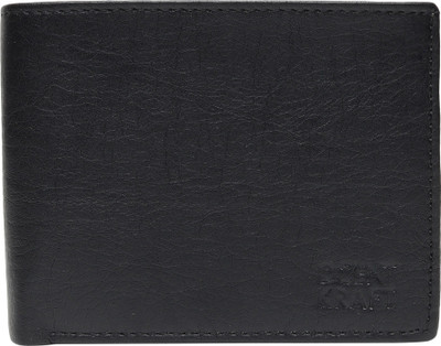 DCENT KRAFT Men Black Artificial Leather Wallet(11 Card Slots)