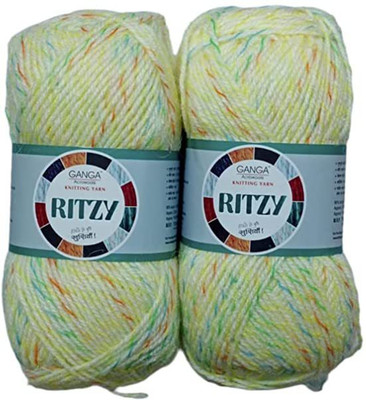 JEFFY Ganga Ritzy Soft Shaded Acrylic Yarn, 400 Hand Knitting Wool - 3
