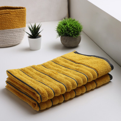 SPACES Cotton 575 GSM Hand Towel Set(Pack of 2)