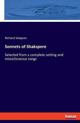 Sonnets of Shakspere(English, Paperback, Simpson Richard)
