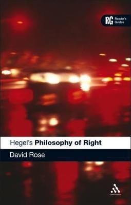 Hegel's 'Philosophy of Right'(English, Paperback, Rose David Edward Dr)