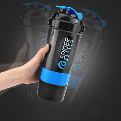 TRUE INDIAN 600 ml Plastic Shaker(Pack of 1, Blue)