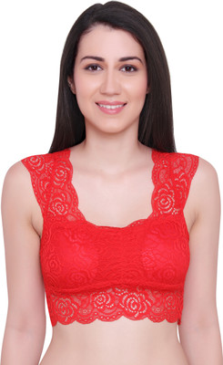 Glamoras Women Full Coverage Lightly Padded Bra(Red)