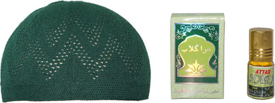 GoodFeel Self Design Prayer Cap Cap(Pack of 2)